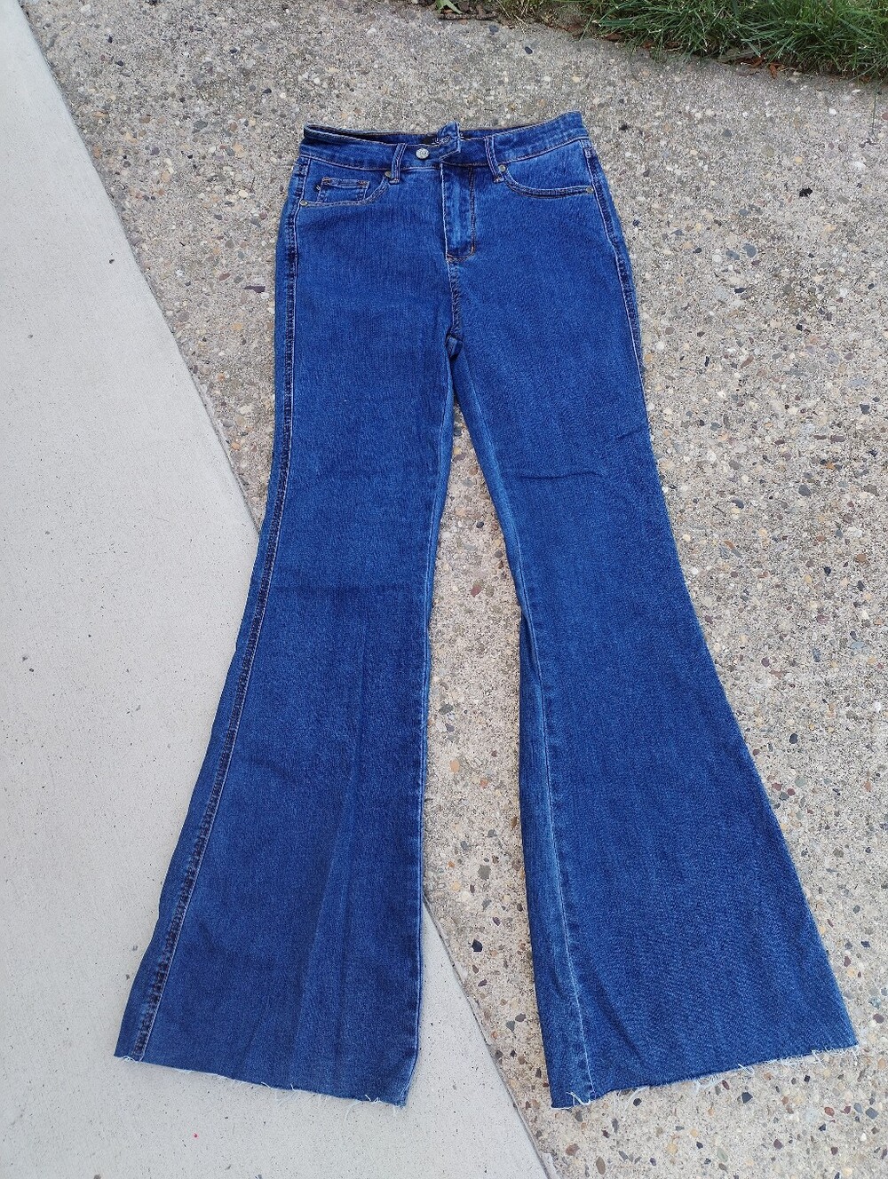 Judy Blue Flare Wide Leg Blue Jeans 7/28
